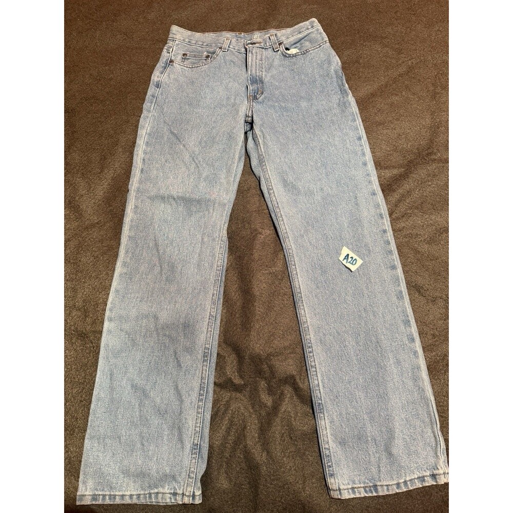 George Mens Jeans Regular 29X30 Light Blue Denim Bottoms Pants Casual Workwear